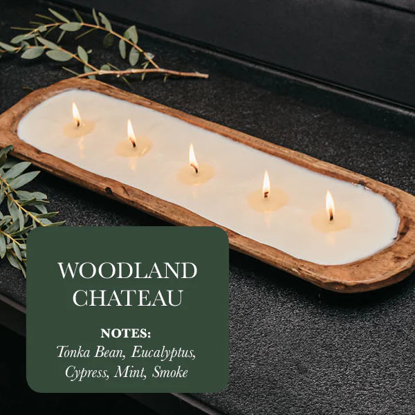 5-Wick Dough Bowl Soy Candle - Woodland Chateau