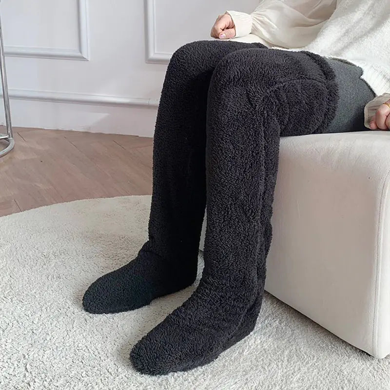 Over the Knee High Fuzzy Long Socks for Joint Warmth