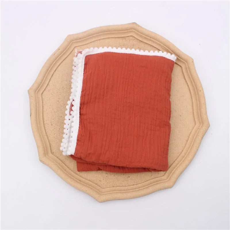 Organic Cotton Baby Blankets with Tassels