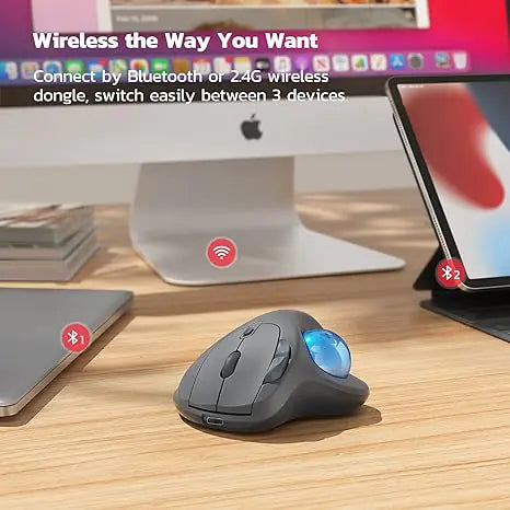 Easy-Grip Ergonomic Wireless Mouse