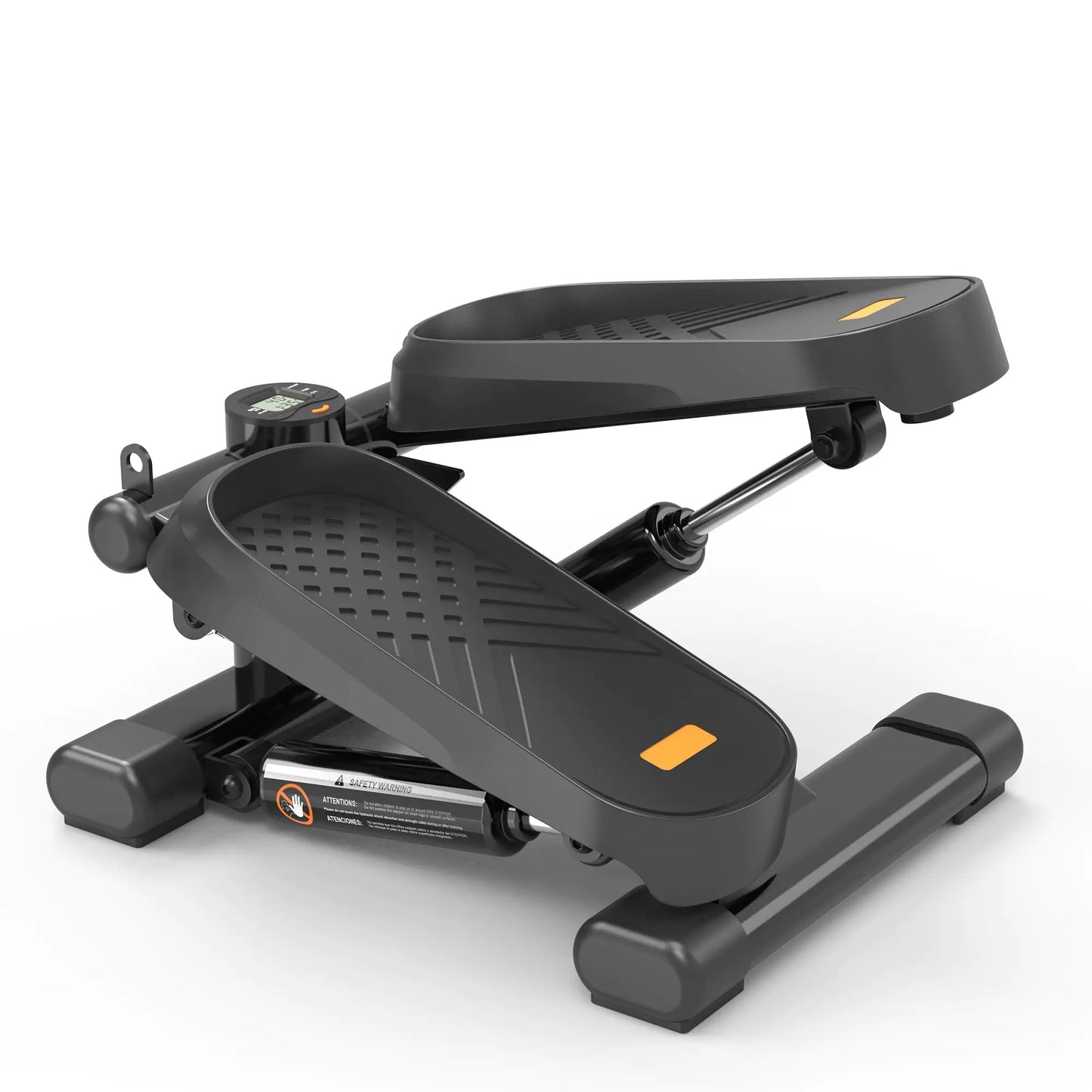 Mini Stepper With Resistance Bands And LCD Monitor - 330lb Capacity