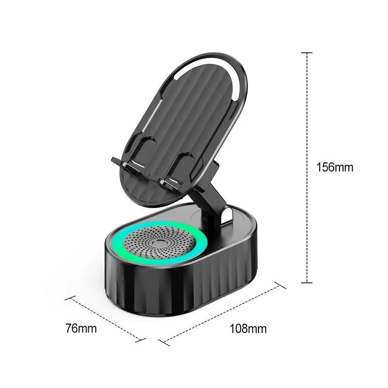 Cell Phone Stand with Wireless Bluetooth Induction Speaker