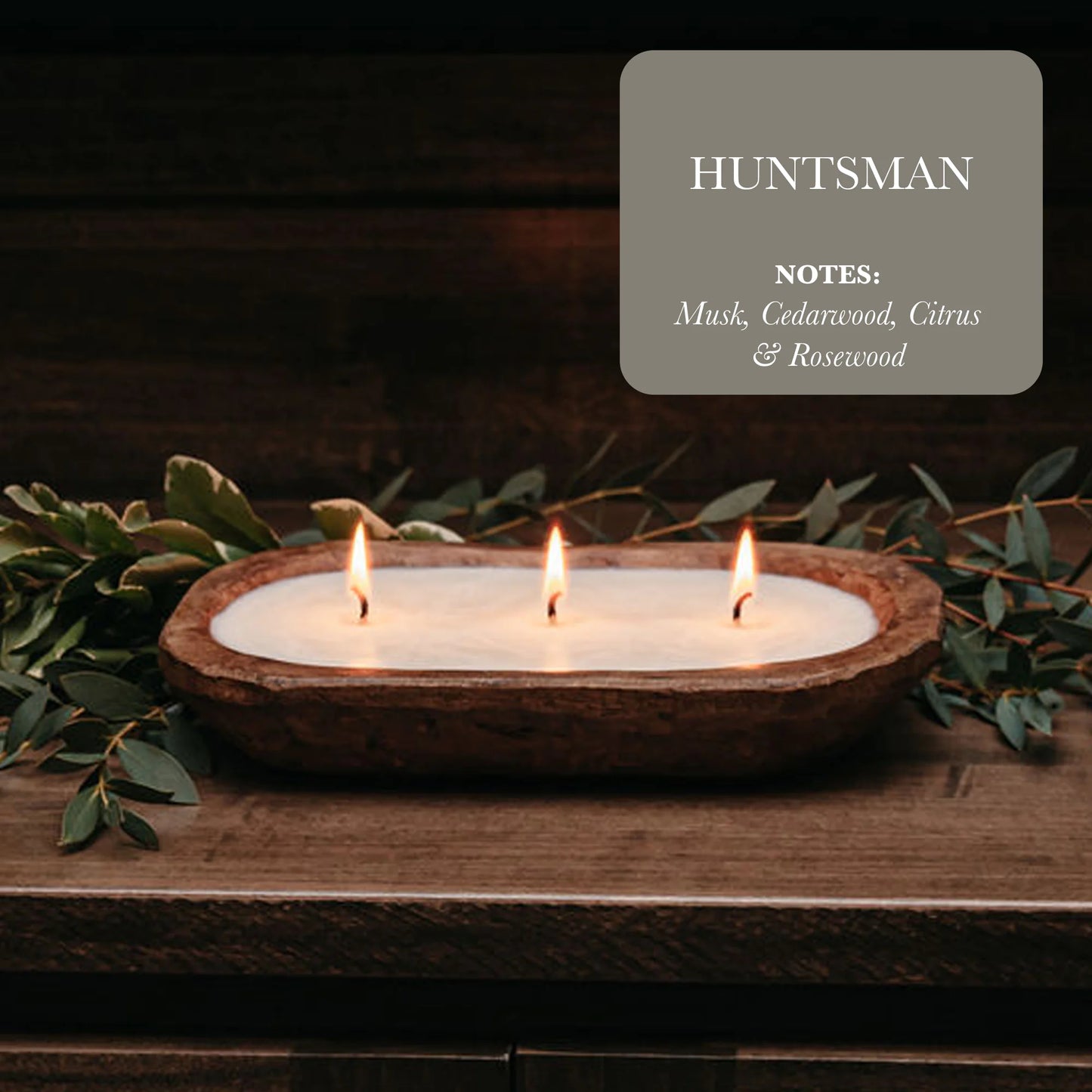 3-Wick Dough Bowl Soy Candle - Huntsman