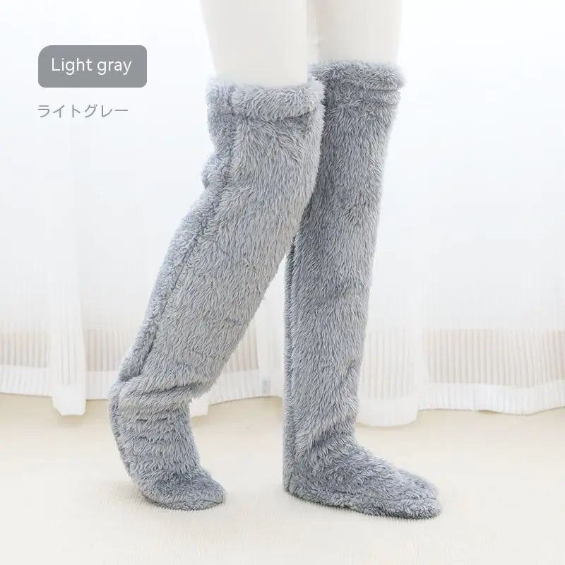 Over the Knee High Fuzzy Long Socks for Joint Warmth