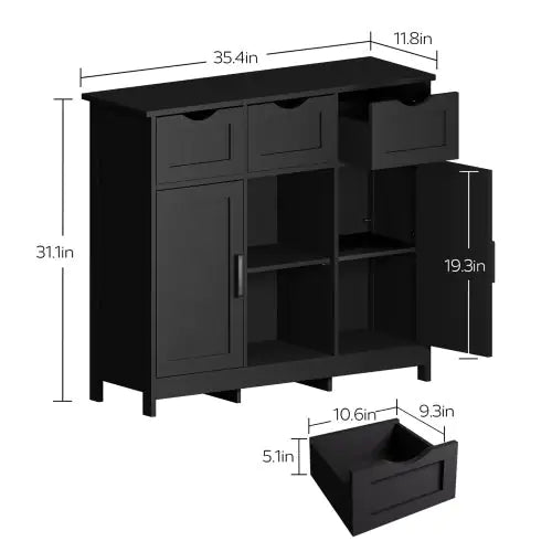 Wooden Storage Cabinet with Drawers...Sideboard/Console