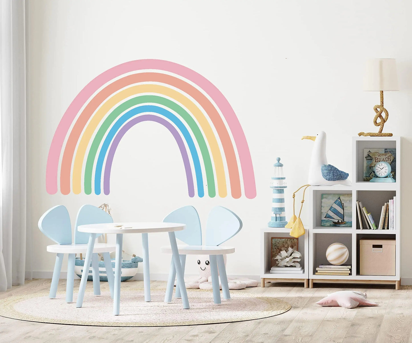 Rainbow Wall Decals Peel and Stick Rainbow Wall Sticker Decals Boho Decor