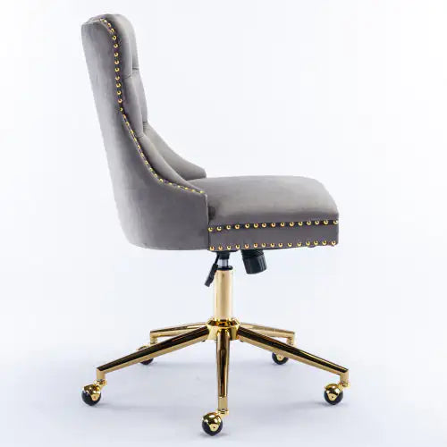 Home Office Chair With Tufted Velvet Buttons