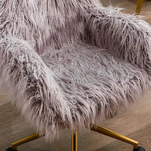 Modern Faux Fur Home Office Chair